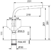 Смеситель для кухни Franke Sinos HP SS optics (115.0259.976) фото №3 — интернет-магазин Desire.md