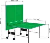 Теннисный стол GSI Sport Athletic Strong Gp-3 Indoor Green фото №3 — интернет-магазин Desire.md