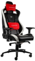 Scaun gaming Noblechairs EPIC Black/Red/White Real Leather