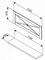 Полка для шкафа Ambianta Eldorado decorative Cremona фото №2 — интернет-магазин Desire.md