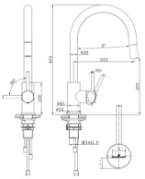 Baterie bucătărie Reginox Huron RVS imaginea #2 — magazin online Desire.md