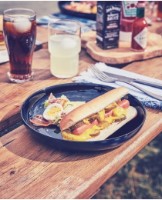 Набор обеденных тарелок Luminarc Friends Time Black 30cm (P6363) 6pcs фото №2 — интернет-магазин Desire.md