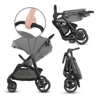 Коляска Kinderkraft Grande City Gray фото №3 — интернет-магазин Desire.md