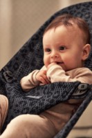 Șezlong pentru bebeluși BabyBjorn Bliss Antracite/Leopard (006078A) imaginea #2 — magazin online Desire.md