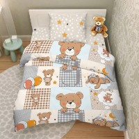 Постельное бельё Василиса 1.5 Teenager Print 9258/1Teddy Bear фото №2 — интернет-магазин Desire.md