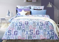 Lenjerie de pat Blakit Satin 4251 Letters imaginea #1 — magazin online Desire.md