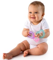 Inel gingival Bright Starts Chill&Teethe Pink (8673) imaginea #2 — magazin online Desire.md