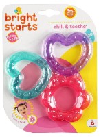 Inel gingival Bright Starts Chill&Teethe Pink (8673) imaginea #4 — magazin online Desire.md