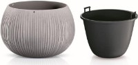 Цветочный горшок Prosperplast Gray DKB370-422U фото №2 — интернет-магазин Desire.md