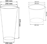 Цветочный горшок Prosperplast Tubus DTUS300-7529U фото №3 — интернет-магазин Desire.md