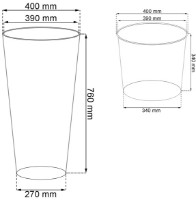Цветочный горшок Prosperplast Tubus DTUS400-7529U фото №4 — интернет-магазин Desire.md
