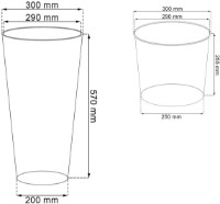 Цветочный горшок Prosperplast Tubus DTUS300-S449 фото №3 — интернет-магазин Desire.md
