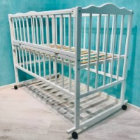 Кроватка Кузя Оленька Белый фото №5 — интернет-магазин Desire.md