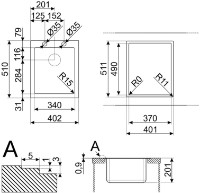 Chiuvetă de bucătărie Smeg LFT34RS imaginea #2 — magazin online Desire.md