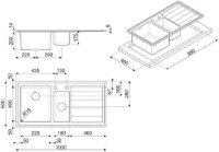 Chiuvetă de bucătărie Smeg LPK102S-3 imaginea #2 — magazin online Desire.md