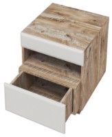 Noptieră КМК Роксет 1 Stejar Yukon/Alb Luciu (0554.7) imaginea #2 — magazin online Desire.md