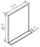 Oglindă baie Orka Modena 80 (03208) imaginea #2 — magazin online Desire.md