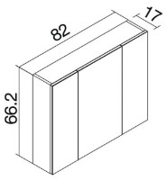 Dulap cu oglindă Orka New Likya 80 White (00721) imaginea #2 — magazin online Desire.md