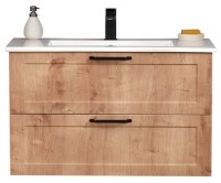 Шкаф с умывальником Orka Su 100 White/Oak (02718) фото №1 — интернет-магазин Desire.md