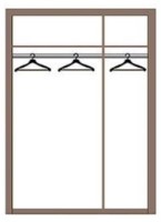 Шкаф Олмеко Лючия 33.02 3Д Бетон Пайн Белый/Венге фото №2 — интернет-магазин Desire.md