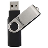 Флеш-накопитель Hama Rotate 8Gb Black/Silver