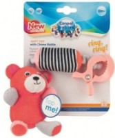 Игрушка для колясок и кроваток Canpol Babies Ring Ring (68/054) Coral  фото №2 — интернет-магазин Desire.md