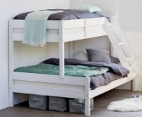 Pat copii MobiCasa Etajat Mira 80/120x200 White imaginea #2 — magazin online Desire.md