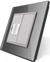 Розетка Livolo VL-C791HD-15 Gray