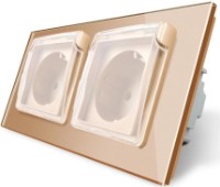 Розетка Livolo VL-C7C2EUWF-13 Gold