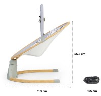 Leagăn pentru bebeluși Kinderkraft Lumi Wood imaginea #3 — magazin online Desire.md