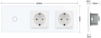 Intrerupator Livolo VL-C701/C1EU/C1EU-11 White imaginea #3 — magazin online Desire.md