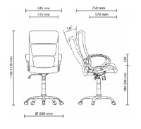 Scaun de birou Новый стиль Delta Tilt CHR68 Eco-70 imaginea #3 — magazin online Desire.md