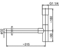 Сифон для раковины Armatura 600-001-00 (2562) фото №2 — интернет-магазин Desire.md