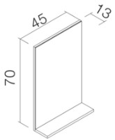Зеркало для ванной Orka New Yedisu 45 White (06060) фото №2 — интернет-магазин Desire.md