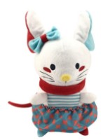 Jucărie de pluș Noriel Mouse White (NOR4352)