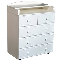 Детский комод Oliver Fabio Plus White (1066)