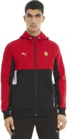 Hanorac pentru bărbați Puma Ferrari Race Hooded Sweat Jacket Rosso Corsa XS
