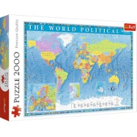Puzzle Trefl 2000 Political Map of the World (27099) imaginea #2 — magazin online Desire.md