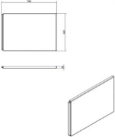 Панель к ванне боковая Cersanit Virgo 80 (87943) фото №3 — интернет-магазин Desire.md