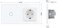 Выключатель Livolo VL-C701/C1EU-11 White фото №2 — интернет-магазин Desire.md