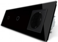 Выключатель Livolo VL-C701/C701/C1EU-12 Black