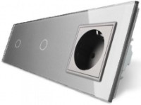 Выключатель Livolo VL-C701/C701/C1EU-15 Gray