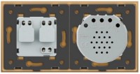 Выключатель Livolo VL-C702/C1EU-13 Gold фото №3 — интернет-магазин Desire.md