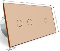 Intrerupator Livolo VL-C701C702-13 Gold imaginea #4 — magazin online Desire.md