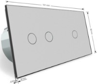 Intrerupator Livolo VL-C701C702-15 Gray imaginea #4 — magazin online Desire.md