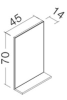 Зеркало для ванной Orka Duden 45 White (06094) фото №2 — интернет-магазин Desire.md