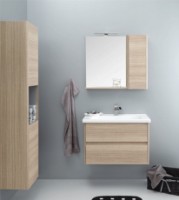 Шкаф с зеркалом Orka Duden 80 Odeon White Oak (06082) фото №3 — интернет-магазин Desire.md