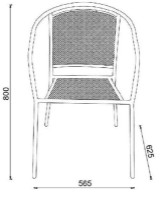 Scaun Gardenwell Arko 51115 Yellow imaginea #2 — magazin online Desire.md