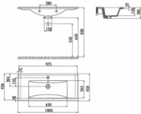 Умывальник Creavit Su SU100.000 фото №2 — интернет-магазин Desire.md