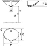 Lavoar Creavit Undercounter TP205 imaginea #2 — magazin online Desire.md